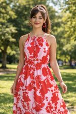 Vestido Catalina Rojo - Imagen 3