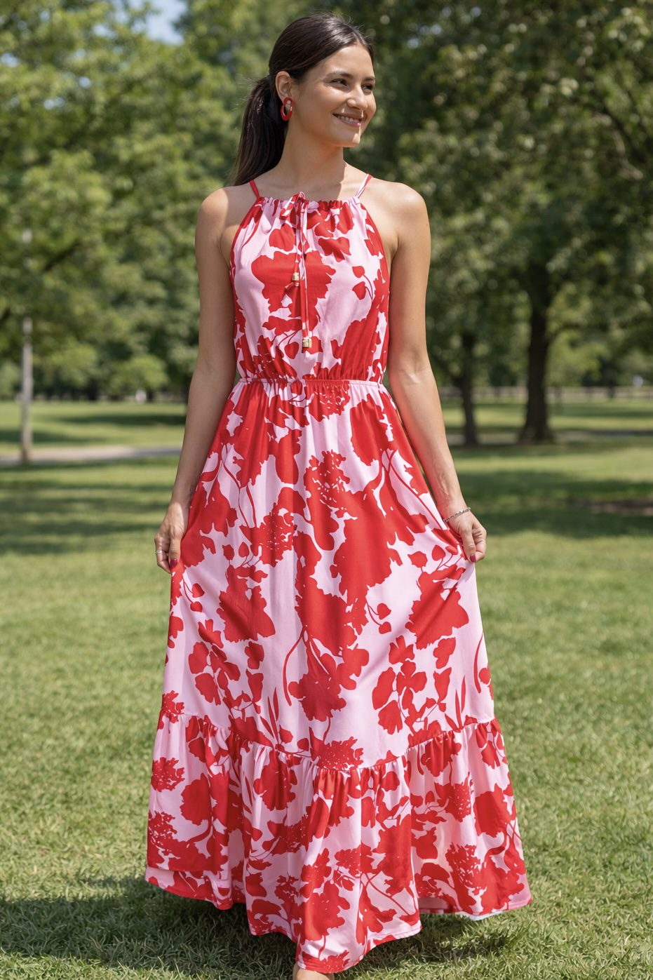 B7265BD8-7916-4DD7-AB99-055AE3E2F0CC Vestido Catalina Rojo - Imagen 1